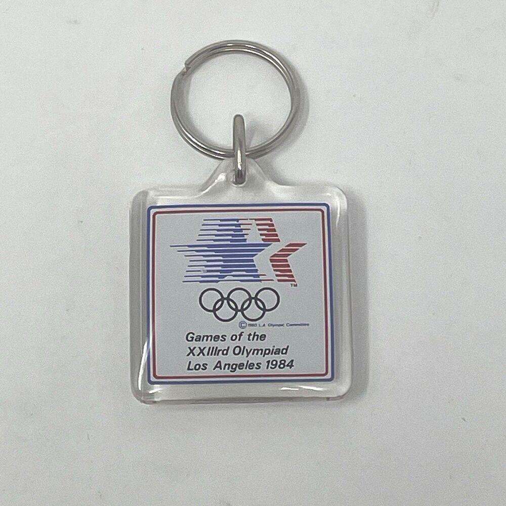 USA 1984 Olympics Collectible Keychain Games of the XXIIIrd Olympiad Los Angeles
